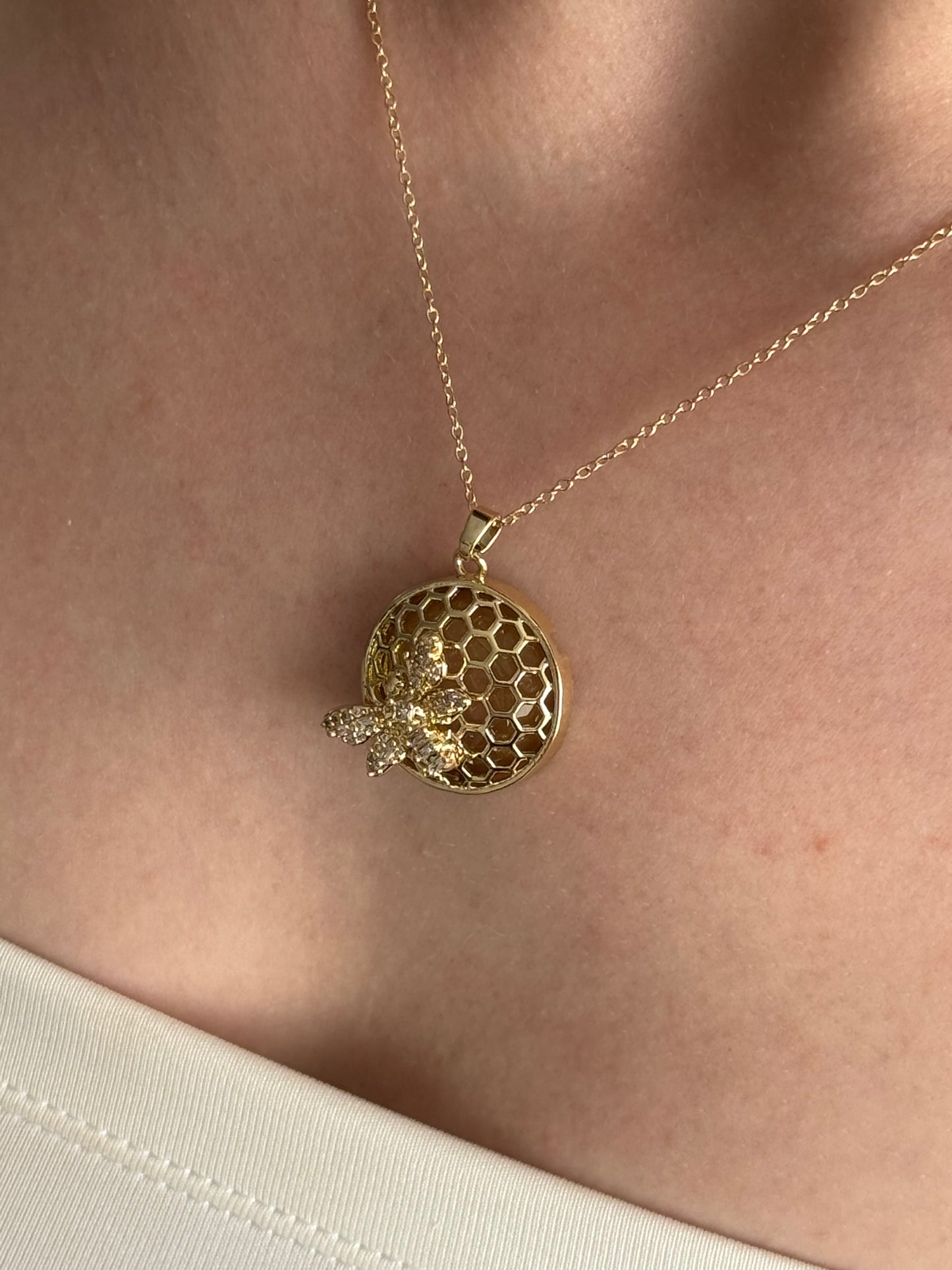 Özel Seri Sarı Honey Bloom Kolye