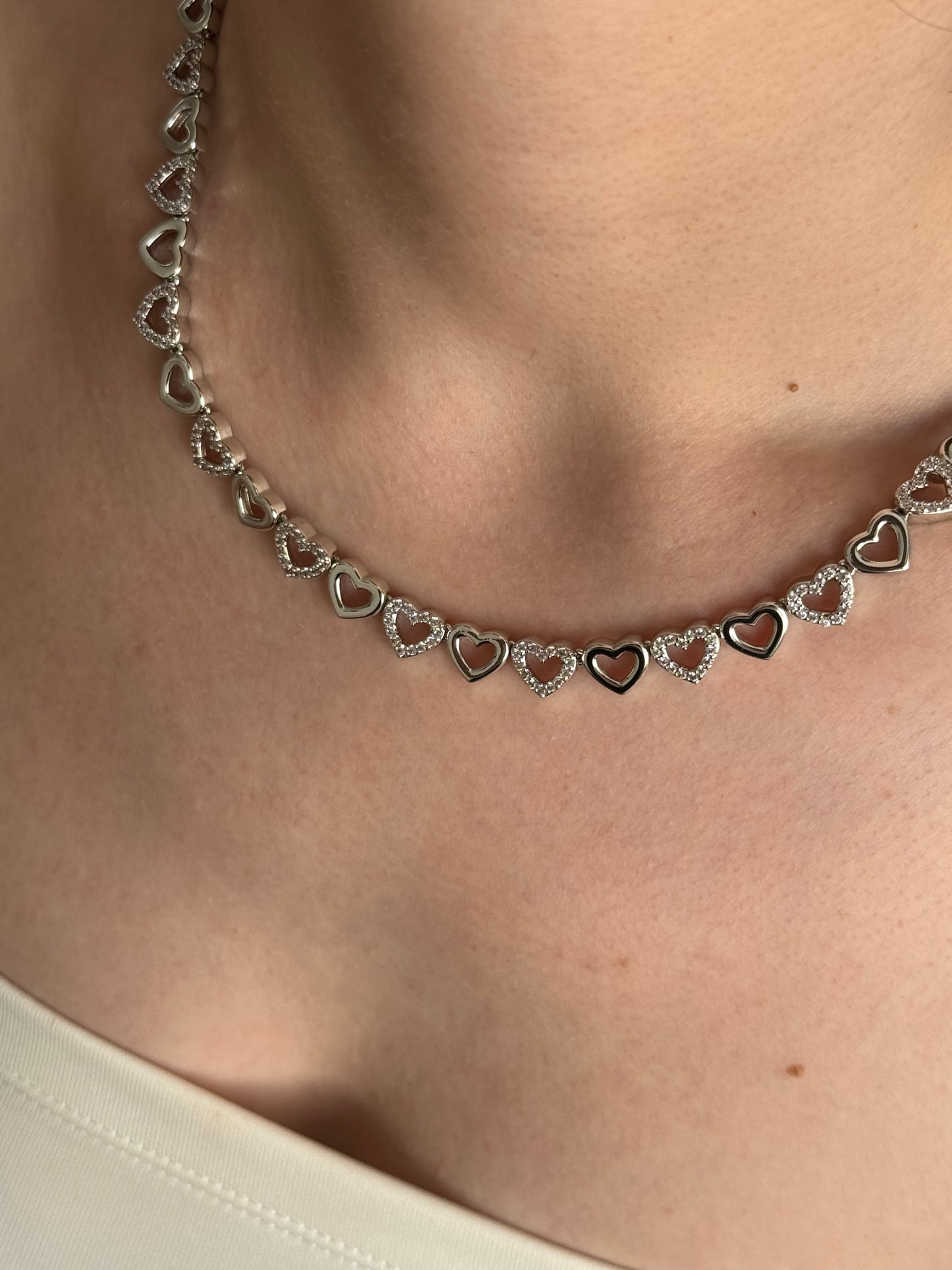 Özel Seri Silver Kalp Kolye