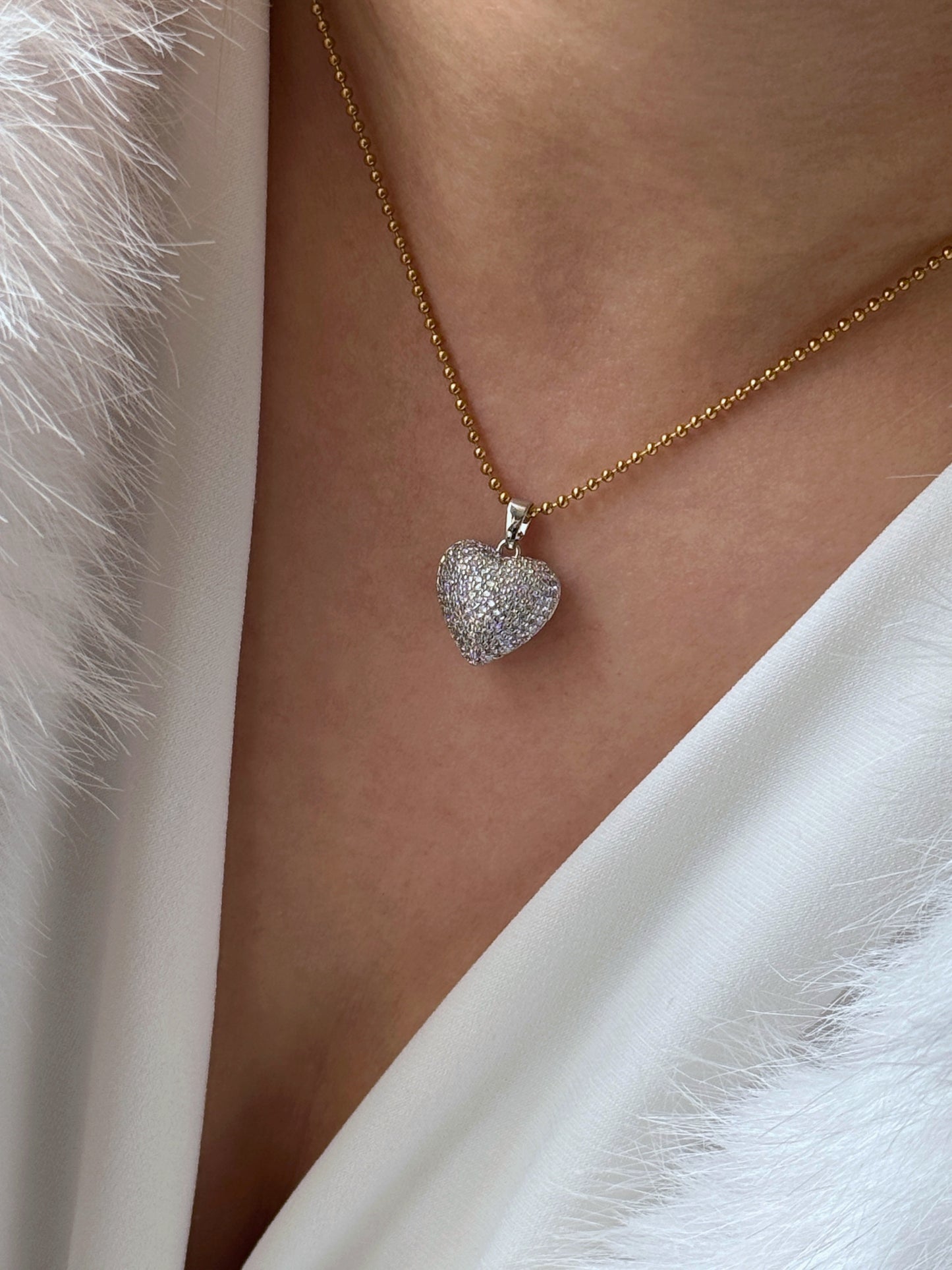 VIP Dorikalı Heart Kolye