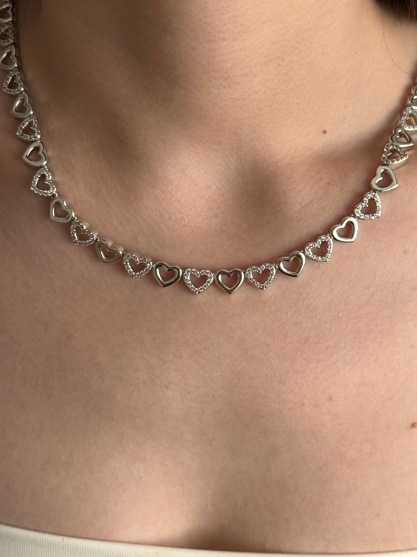 Özel Seri Silver Kalp Kolye