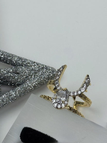 Özel Seri Ayarlanabilir Geyik Yüzük