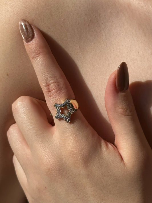 Ayarlanabilir Özel Seri Yıldız Tozu Yüzük