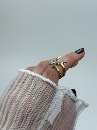 Özel Seri Ayarlanabilir Geyik Yüzük