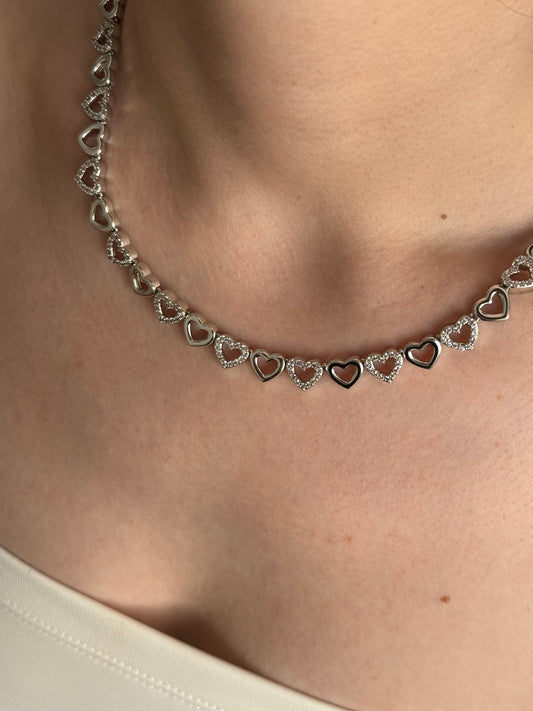 Özel Seri Silver Kalp Kolye