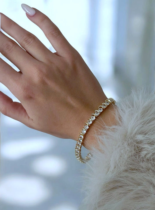 Özel Seri Sıralı Oval Taşlı Bileklik