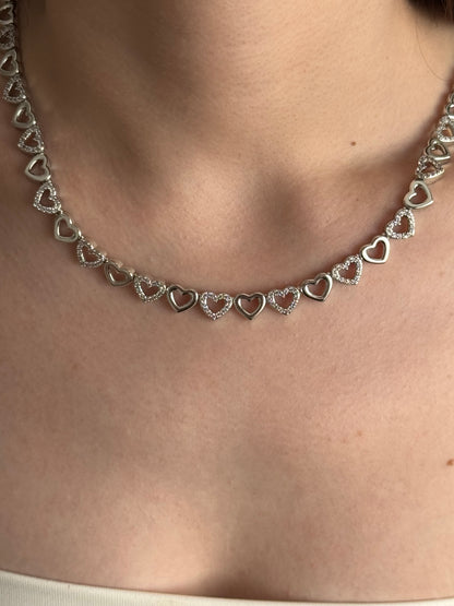 Özel Seri Silver Kalp Kolye