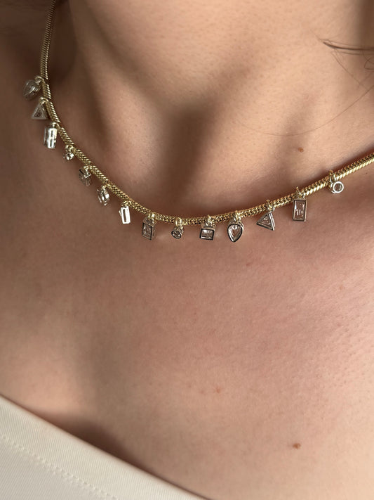 Özel Seri Crysral Charms Kolye