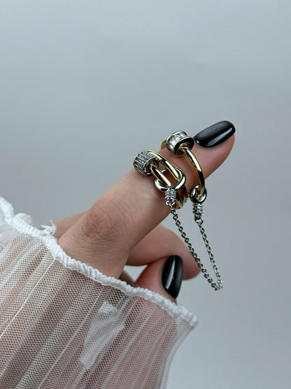 Özel Seri Ayarlanabilir Zincir Yüzük