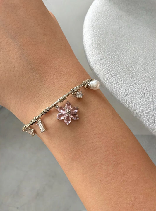 Tasarım Pink Blossom Charmlı Bileklik