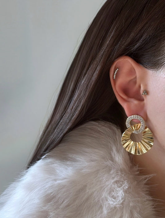 Özel Seri İkili Halka Mix Küpe