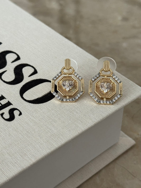 VIP Gold Mini Kalp Küpe