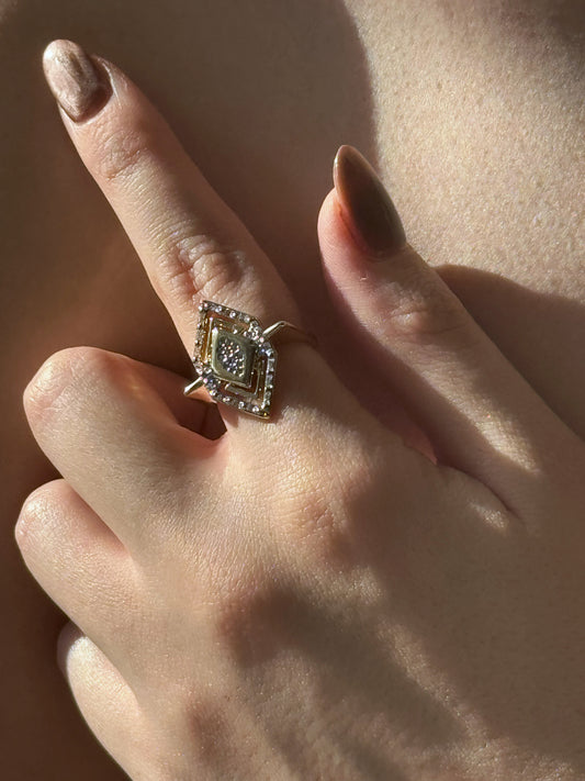 Ayarlanabilir Baklava Model Geo Yüzük